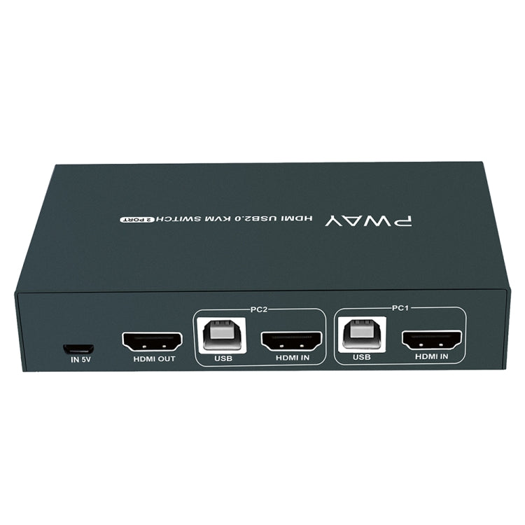 PWAY PW-S7201H 2 In 1 Out HDMI KVM Switch 4K HD Video Screen Cutter - free shipping - PMC Jewellery - Order now!