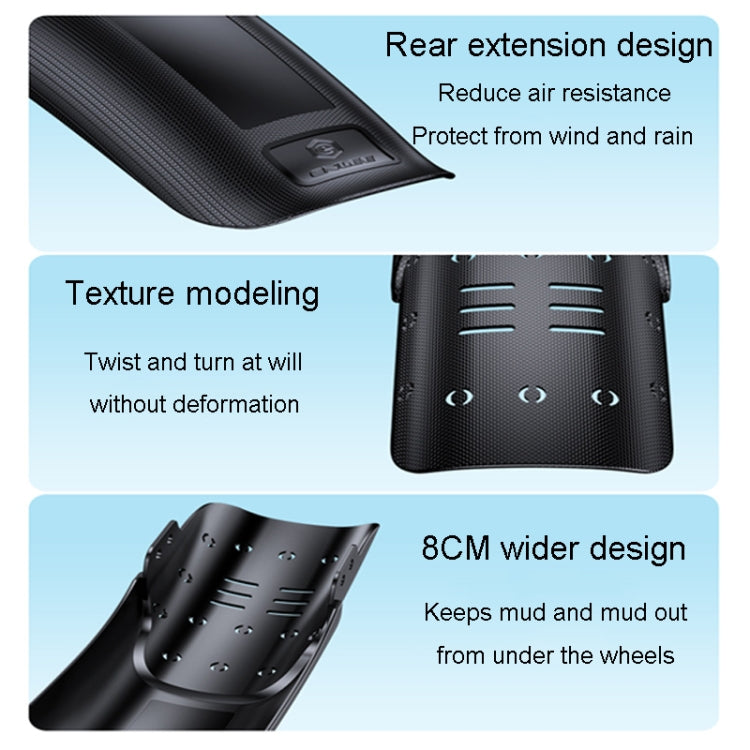 ENLEE E-35431 Single Front And Rear Universal Bicycle Mudguards Cycling Accessories Mountain Bike Riding Gear - Mudguards by ENLEE | Online Shopping South Africa | PMC Jewellery | Buy Now Pay Later Mobicred
