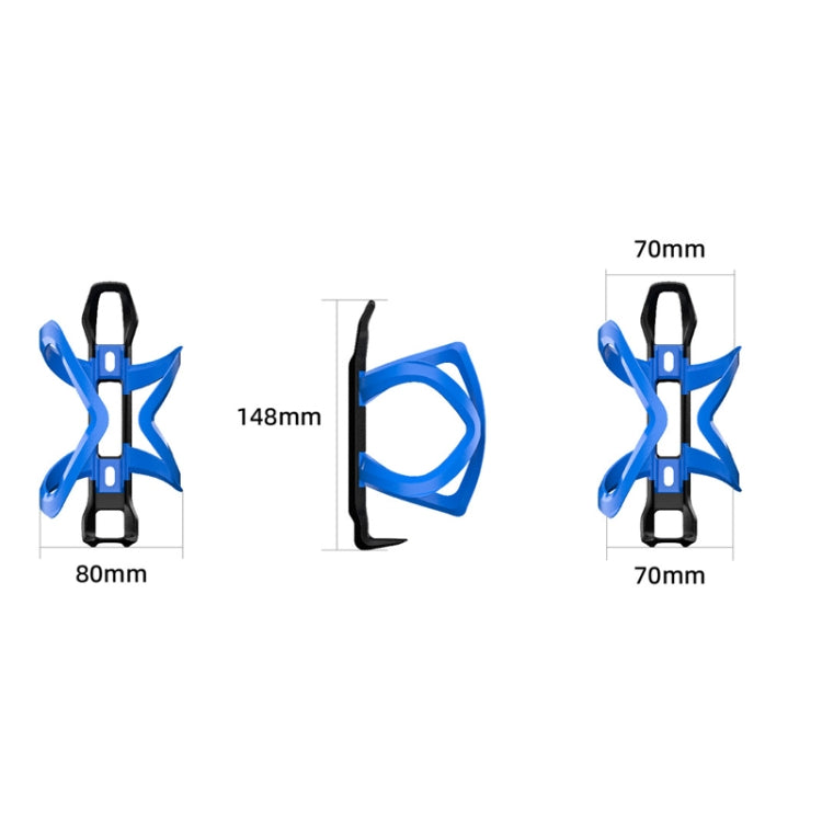 ENLEE R-60 Plastic Bicycle Bottle Cage Road And Mountain Bike Cylinder Holder Cycling Accessories(Black) - Holders by ENLEE | Online Shopping South Africa | PMC TechLife | Buy Now Pay Later Mobicred