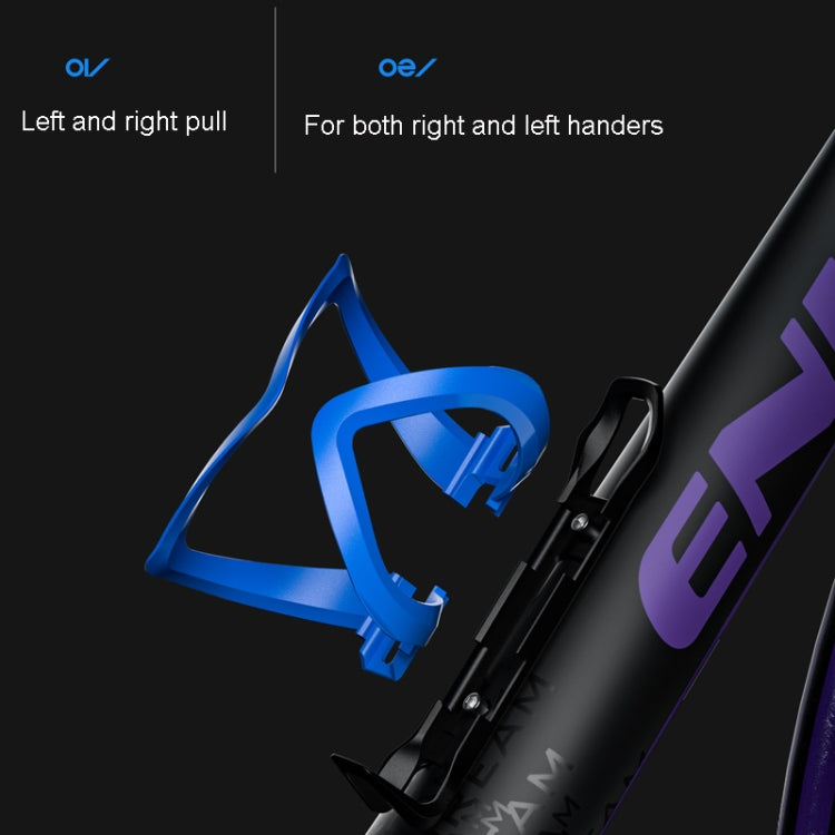 ENLEE R-60 Plastic Bicycle Bottle Cage Road And Mountain Bike Cylinder Holder Cycling Accessories(Black) - Holders by ENLEE | Online Shopping South Africa | PMC TechLife | Buy Now Pay Later Mobicred