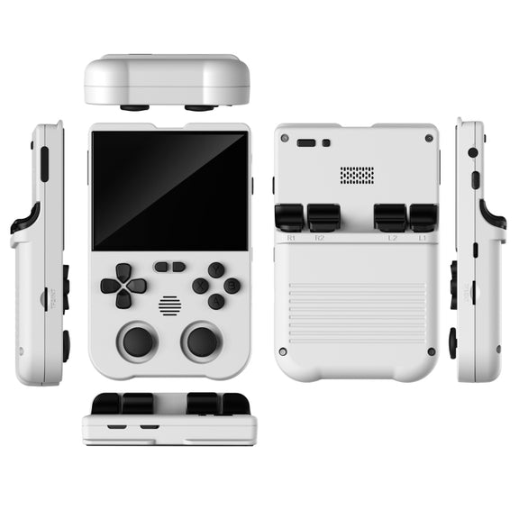 AMPOWN XU10 Handheld Game Console 3.5-Inch IPS Screen Linux System Portable Video Arcade 64G(White)