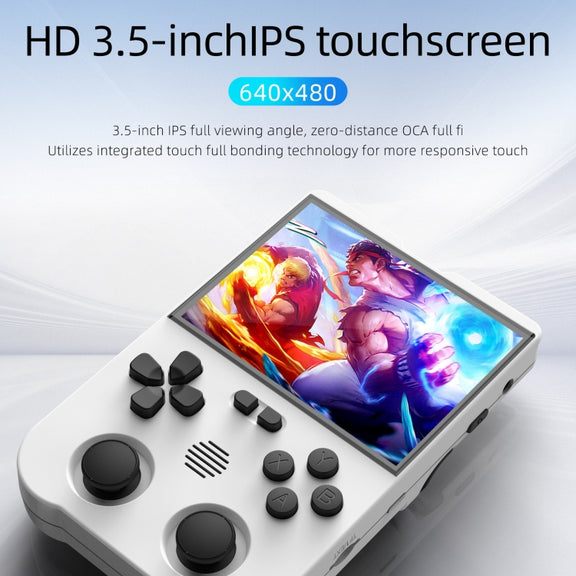 AMPOWN XU10 Handheld Game Console 3.5-Inch IPS Screen Linux System Portable Video Arcade 256G(Grey)