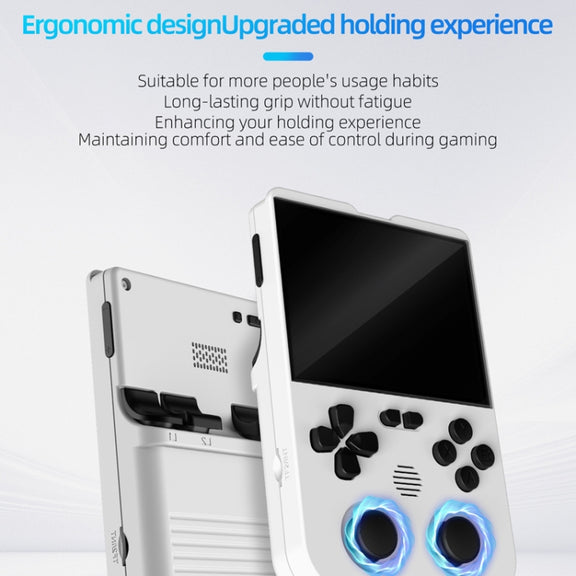 AMPOWN XU10 Handheld Game Console 3.5-Inch IPS Screen Linux System Portable Video Arcade 64G(Purple)