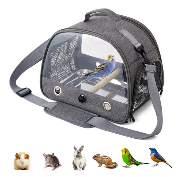 33x26x24cm Portable Foldable Birdcage Oxford Cloth Hamster Rabbit Squirrel Pet Outing Bag