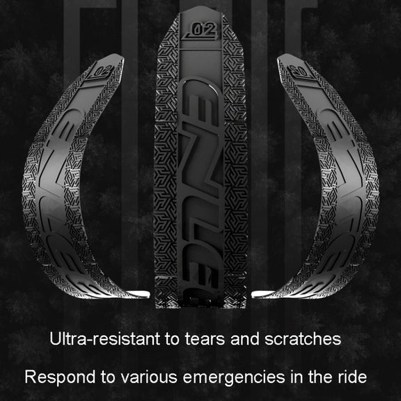 ENLEE E-645 Bicycle Frame Protectors Mountain Bike Road Bike Bumper Covers Downtube Guards(Red)