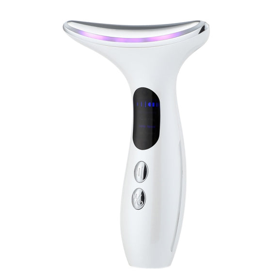 HY38 EMS Micro-Current Constant Temperature Neck Beauty Instrument Facial Introduction Device(White)