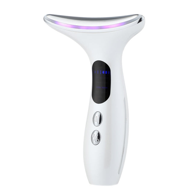 HY38 EMS Micro-Current Constant Temperature Neck Beauty Instrument Facial Introduction Device(White)