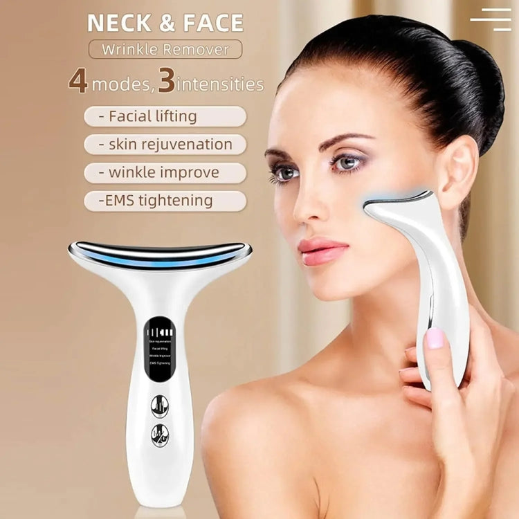 HY38 EMS Micro-Current Constant Temperature Neck Beauty Instrument Facial Introduction Device(Black) - Beauty Instrument by PMC TechLife | Online Shopping South Africa | PMC TechLife