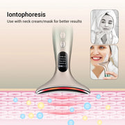HY38 EMS Micro-Current Constant Temperature Neck Beauty Instrument Facial Introduction Device(White)