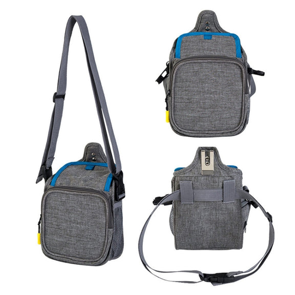 25x17x12cm Portable Pet Training Bag For Outings Dog Pet Snack Waist Bag(Light Gray)
