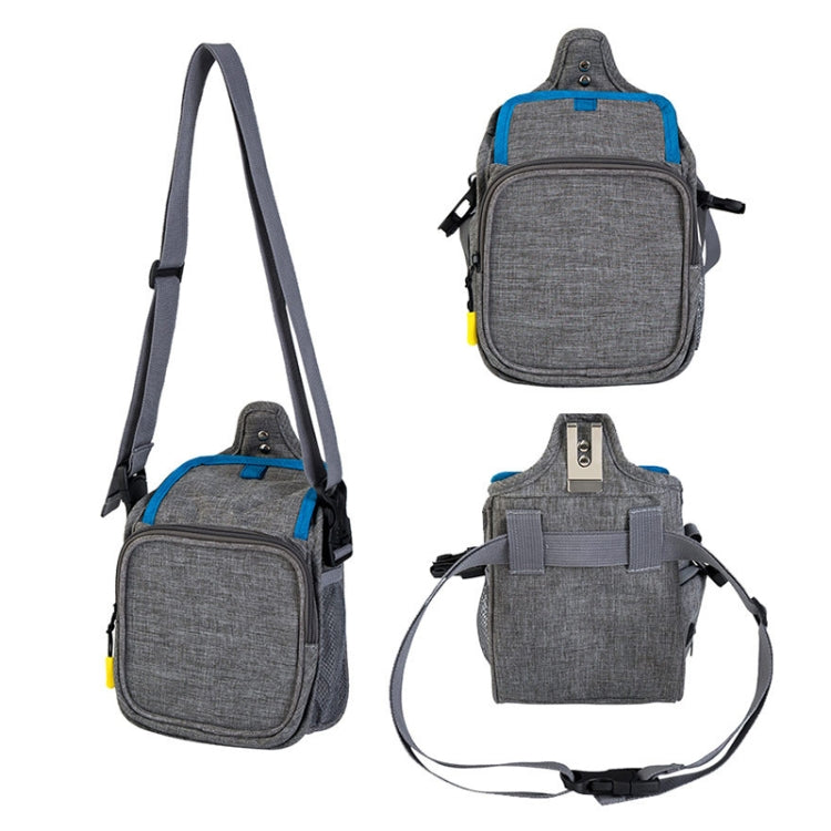 25x17x12cm Portable Pet Training Bag For Outings Dog Pet Snack Waist Bag(Light Gray)