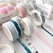 5rolls /Box 3m Washi DIY Decoration Handbook Tape Set, Color: Pine
