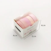 5rolls /Box 3m Washi DIY Decoration Handbook Tape Set, Color: Pine