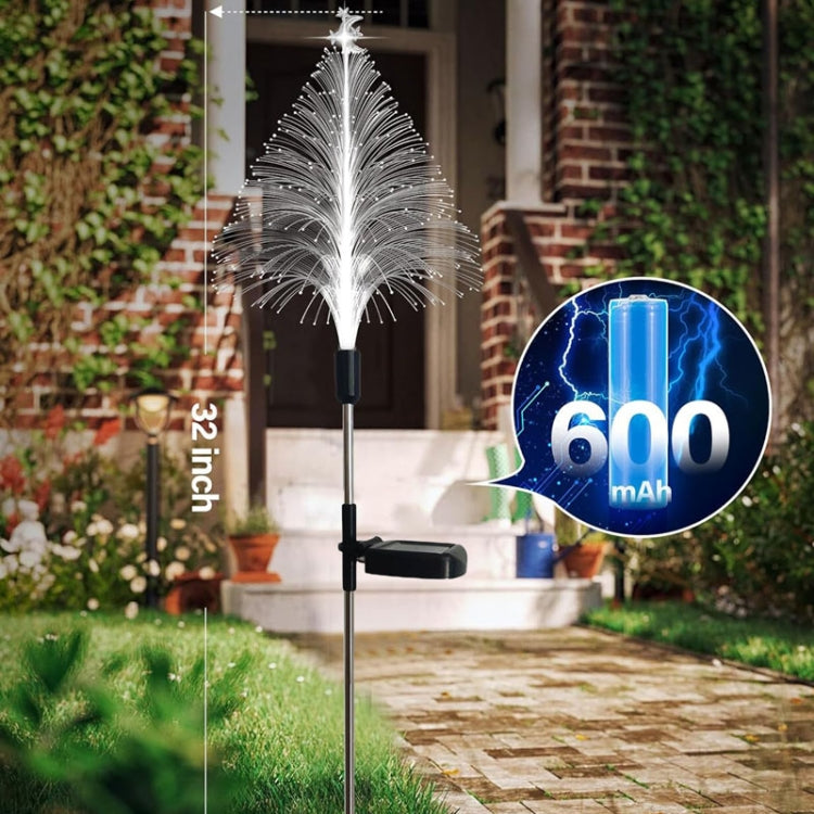 Star Moon Transparent Christmas Tree Solar Light Outdoor Atmosphere Lighting Outdoor Waterproof Glowing Festival Decorative Lamp - Holiday Lights by PMC TechLife | Online Shopping South Africa | PMC TechLife