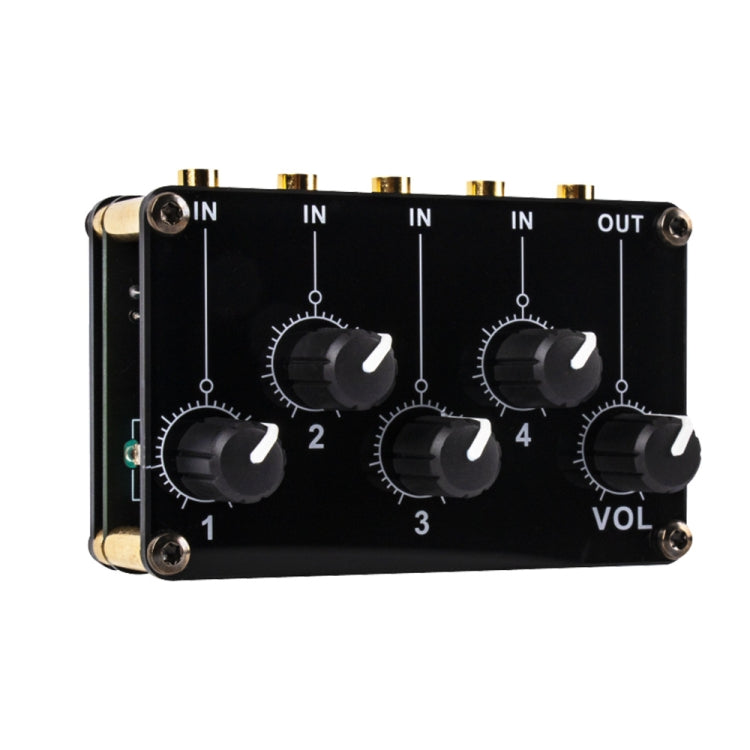 Portable 4-Way Stereo Line Passive Mixer Console(TX400) - Live Sound Effects Processors by PMC TechLife | Online Shopping South Africa | PMC TechLife | Buy Now Pay Later Mobicred