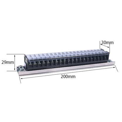 CHINT TD-1520 Terminal Block Rail Type Wiring Block Paralleling Wires Wire Connector - free shipping - PMC Jewellery - Order now!
