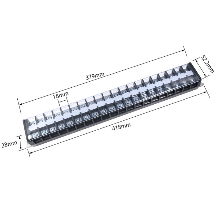 CHINT TD-6020 Terminal Block Rail Type Wiring Block Paralleling Wires Wire Connector - free shipping - PMC Jewellery - Order now!