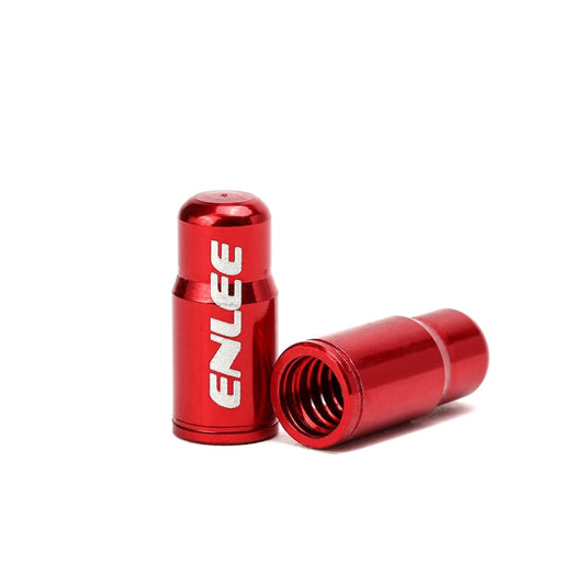 ENLEE E-FZ1004 2pcs /Set Bicycle French Valve Caps Aluminum Alloy Dust Cap For Tire Valve Caps(Red) - Tire Valve Caps by ENLEE | Online Shopping South Africa | PMC Jewellery | Buy Now Pay Later Mobicred