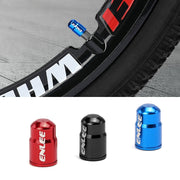 ENLEE E-FZ1004 2pcs /Set Bicycle French Valve Caps Aluminum Alloy Dust Cap For Tire Valve Caps(Red)