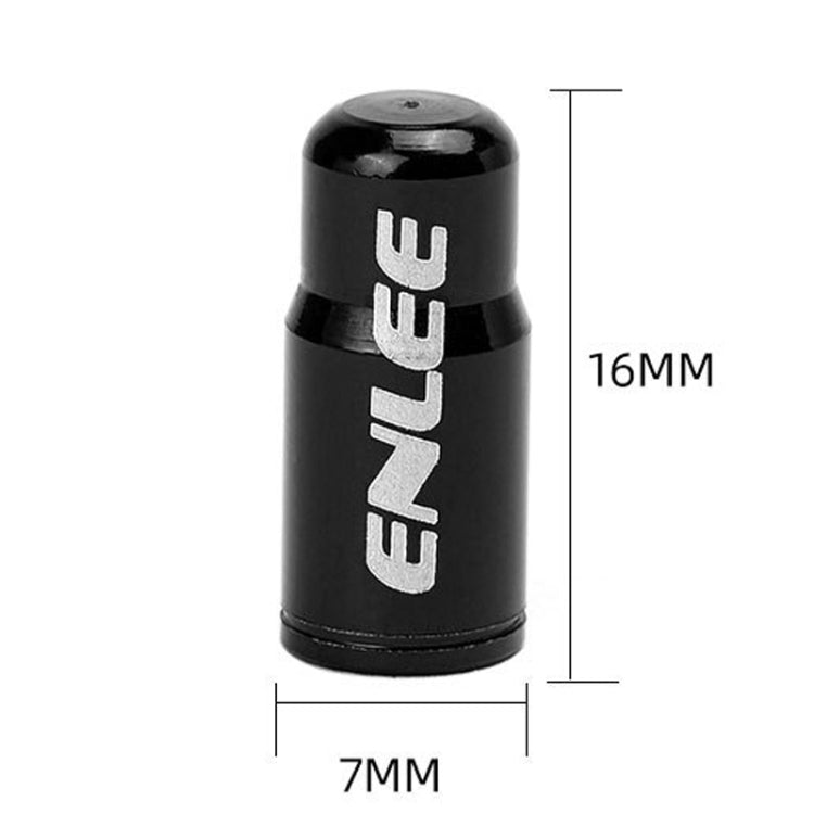 ENLEE E-FZ1004 2pcs /Set Bicycle French Valve Caps Aluminum Alloy Dust Cap For Tire Valve Caps(Red)