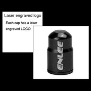 ENLEE E-FZ1004 2pcs /Set Bicycle French Valve Caps Aluminum Alloy Dust Cap For Tire Valve Caps(Black)