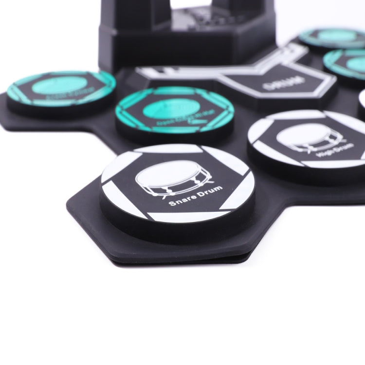 G6008 Desktop Drums With Sound Lithium Portable Drum Set Bluetooth Kids Practice Drum(Black) - Percussion Accessories by PMC Jewellery | Online Shopping South Africa | PMC Jewellery | Buy Now Pay Later Mobicred