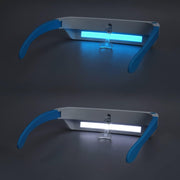 SAD Light Therapy Glasses Wearable UV-Free Blue & White LED Light Therapy Lamp English Version