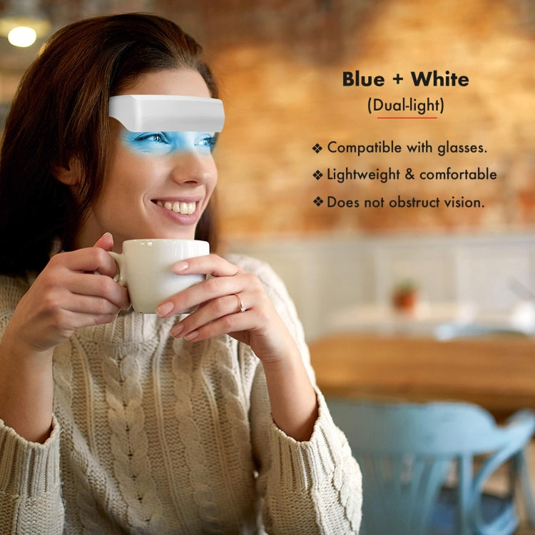 SAD Light Therapy Glasses Wearable UV-Free Blue & White LED Light Therapy Lamp Japanese Version - free shipping - PMC TechLife - Order now!