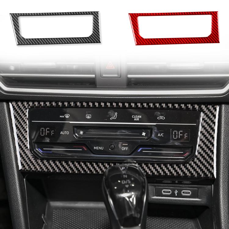 For Volkswagen Sagitar 2019-2023 B Model Left-hand Drive Central Control Air Conditioning Panel Sticker(Black) - Car Interior Mouldings by PMc TechLife | Online Shopping South Africa | PMc TechLife | Buy Now Pay Later Mobicred
