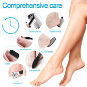 10 In 1 Foot File Clean Tool Kit Foot Care Pedicure Tools Set(Black)