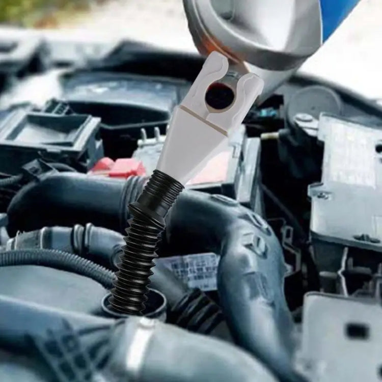 5pcs Plastic Refueling Funnel Portable Folding Telescopic Hose Hands-Free Bayonet(White) - Hand Tool Sets by PMC TechLife | Online Shopping South Africa | PMC TechLife | Buy Now Pay Later Mobicred