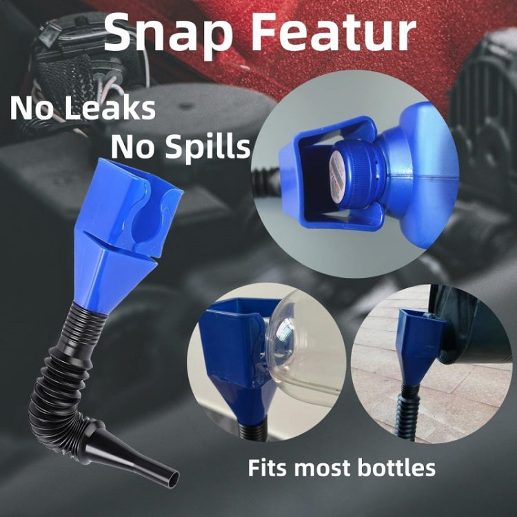 5pcs Plastic Refueling Funnel Portable Folding Telescopic Hose Hands-Free Bayonet(White) - Hand Tool Sets by PMC TechLife | Online Shopping South Africa | PMC TechLife | Buy Now Pay Later Mobicred