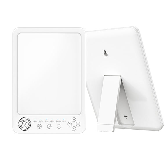 Simulated Sunlight Lamp White Noises Machine SAD Therapy Light With Timer(3 Color Temperature)