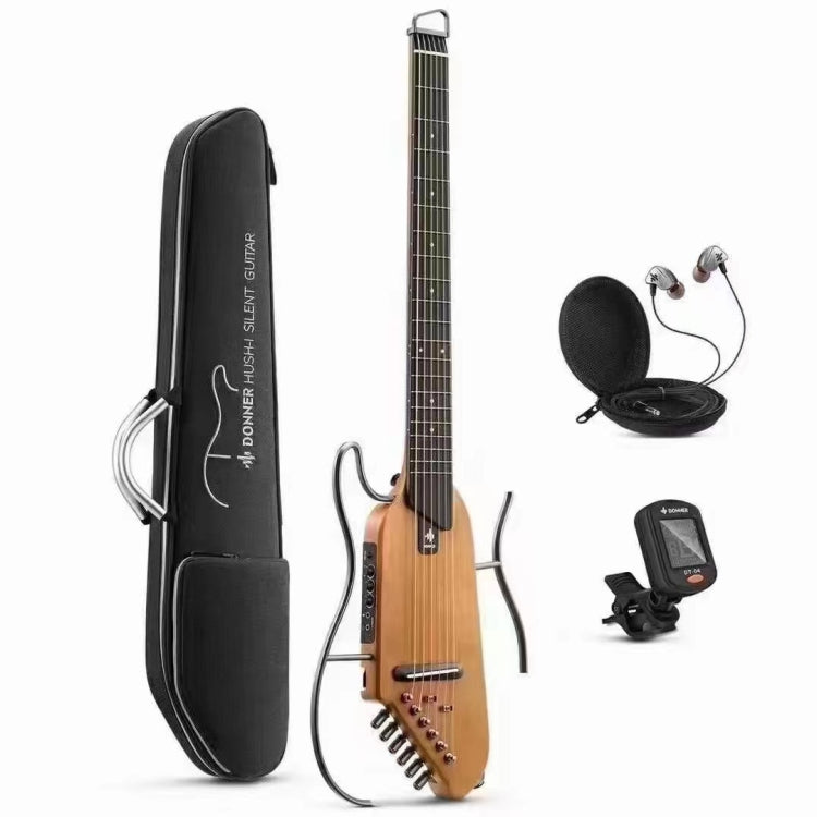 DONNER Smart Headless Silent Guitar Travel Portable Detachable Acoustic Guitar, Style: Mahogany Sunrise Color - free shipping - PMC Jewellery - Order now!