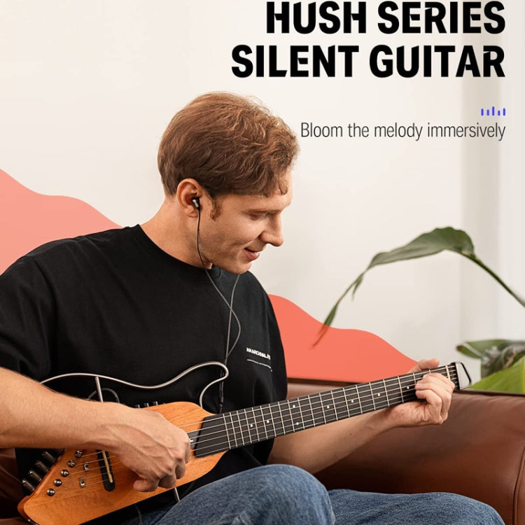 DONNER Smart Headless Silent Guitar Travel Portable Detachable Acoustic Guitar, Style: Mahogany Sunrise Color - free shipping - PMC Jewellery - Order now!