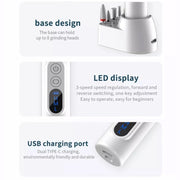 M3 USB Charging Portable Electric Nail Polisher Nail Art Tools Home Nail Art Instrument(Pink)