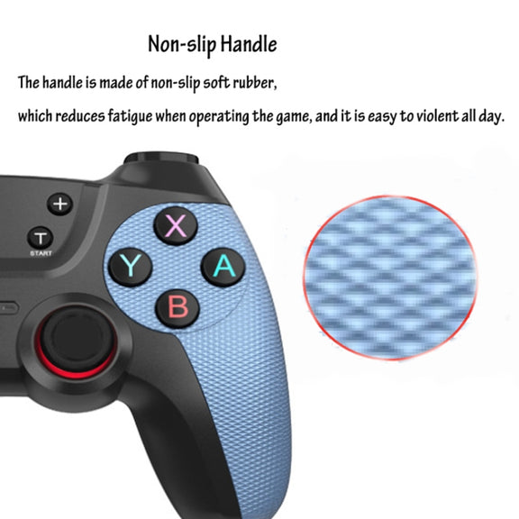 For Switch Pro / PC / Android Wireless Bluetooth Game Controller With Wake-Up Vibration(Elegant Silver)