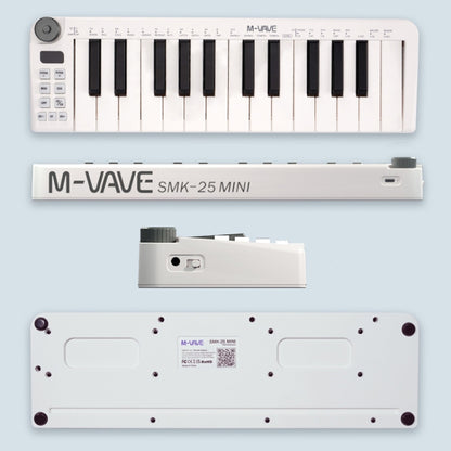 M-VAVE SKM-25MINI Digital Electronic Piano 25 Key Musical Instrument MIDI Keyboard Controller - free shipping - PMC Jewellery - Order now!