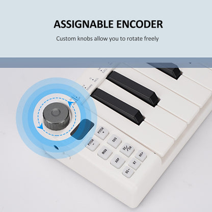 M-VAVE SKM-25MINI Digital Electronic Piano 25 Key Musical Instrument MIDI Keyboard Controller - free shipping - PMC Jewellery - Order now!