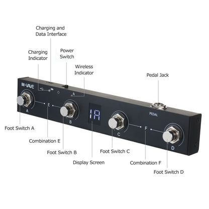 M-VAVE MIDI Bluetooth Controller MIDI Pedal Page Turner Multifunctional Musical Instrument Accessories - free shipping - PMC Jewellery - Order now!
