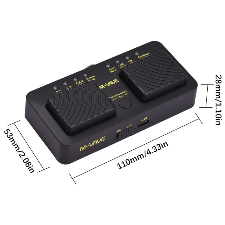M-VAVE CUBE TURNER PRO Electric Guitar Effect Loop Bluetooth Spectrometer Controller