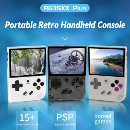 ANBERNIC RG35XX PLUS  Handheld Game Console 3.5-Inch IPS Screen Support HDMI TV 64GB(Retro Gray) - free shipping - PMC Jewellery - Order now!
