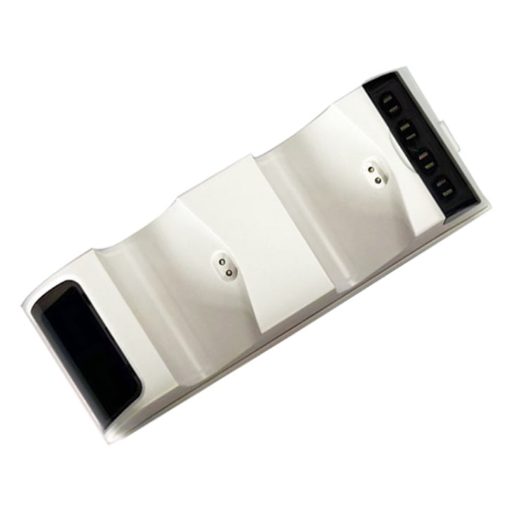 For PS4 Slim / Pro Gamepad Docking Charger Controller Dual Charger With Display Lights(White) - Charger & Power by PMc TechLife | Online Shopping South Africa | PMc TechLife | Buy Now Pay Later Mobicred