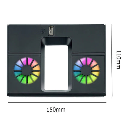 For Xbox Series X Console Cooling Fan With LED Lights Rear Fan Cooler(Black) - Other by PMC Jewellery | Online Shopping South Africa | PMC Jewellery | Buy Now Pay Later Mobicred