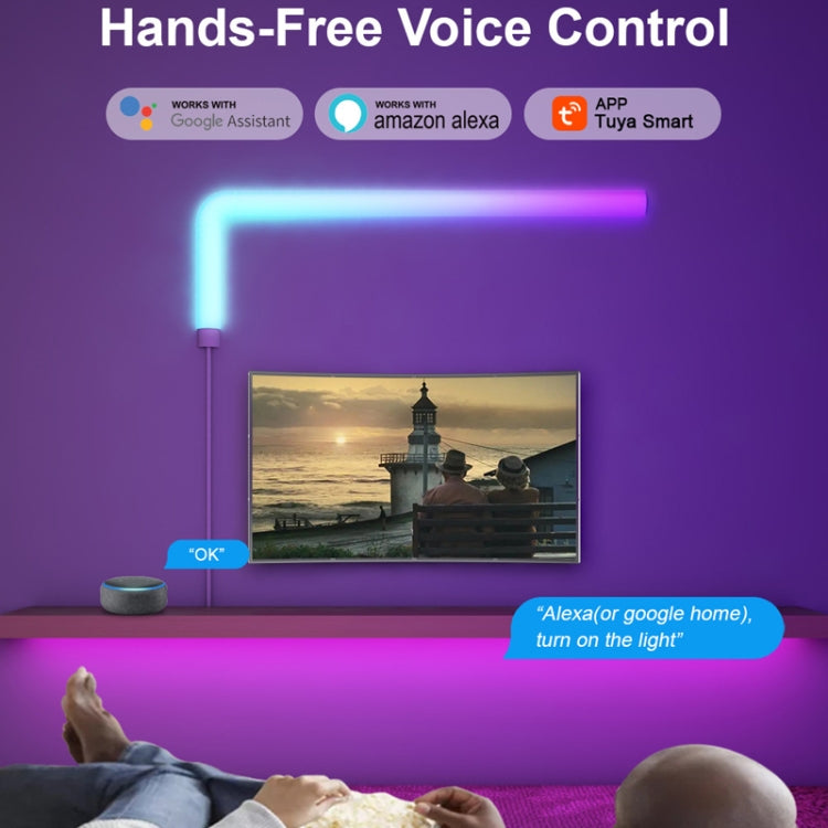 8pcs+4 Corners Bluetooth 12V RGBIC Splicing Wall Light Intelligent Remote Control Indoor Decorative Ambient Lights(EU Plug) - free shipping - PMC TechLife - Order now!