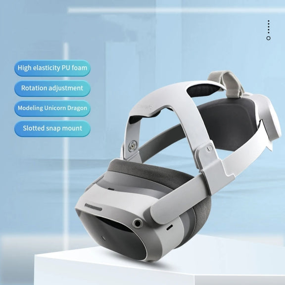 For PICO 4 Hibloks Pressure-free Headband High Elastic PU Headstrap VR Accessories