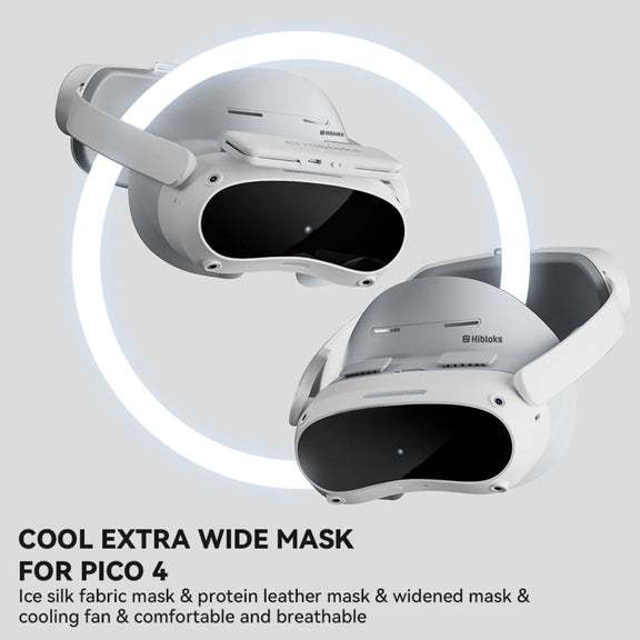 For PICO 4 Hibloks VR Glasses Face Cushion Widened Breathable Protector Pad, Spec: 1pc PU Cotton