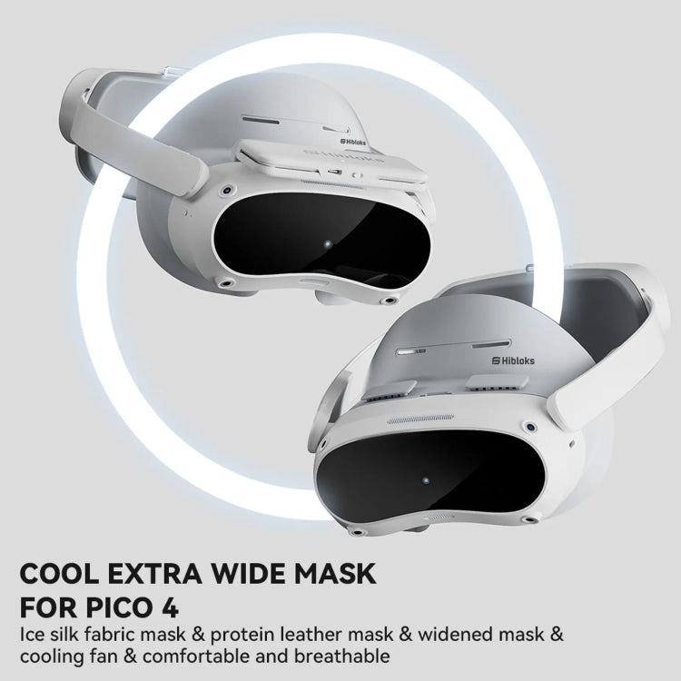 For PICO 4 Hibloks VR Glasses Face Cushion Widened Breathable Protector Pad, Spec: 1pc Ice Silk