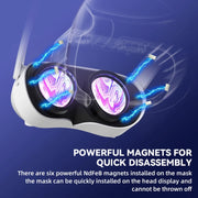 For PICO 4 Hibloks VR Glasses Face Cushion Widened Breathable Protector Pad, Spec: 2pcs Ice Silk