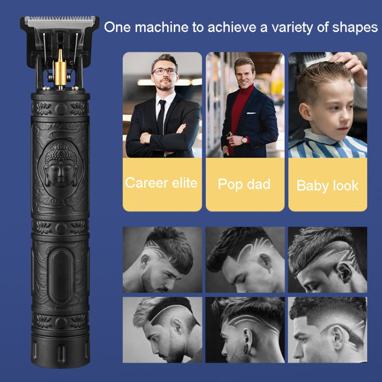 Household Haircutting Tools Electrical Haircut Pusher, Style: Buddhas Head(Black)